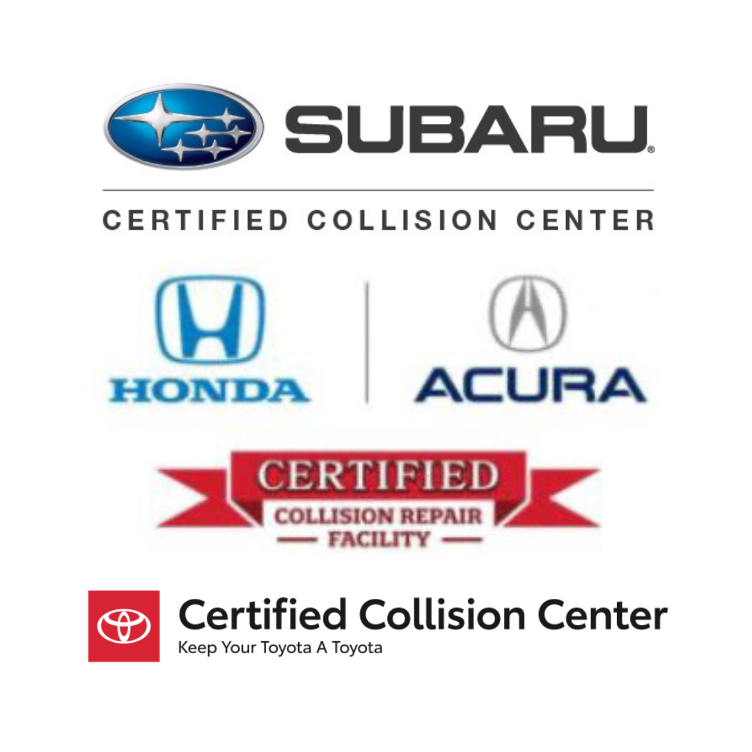 Certified Collision Repair Subaru Honda toyota Certified collision repair for Subaru, Honda, Acura and toyota.